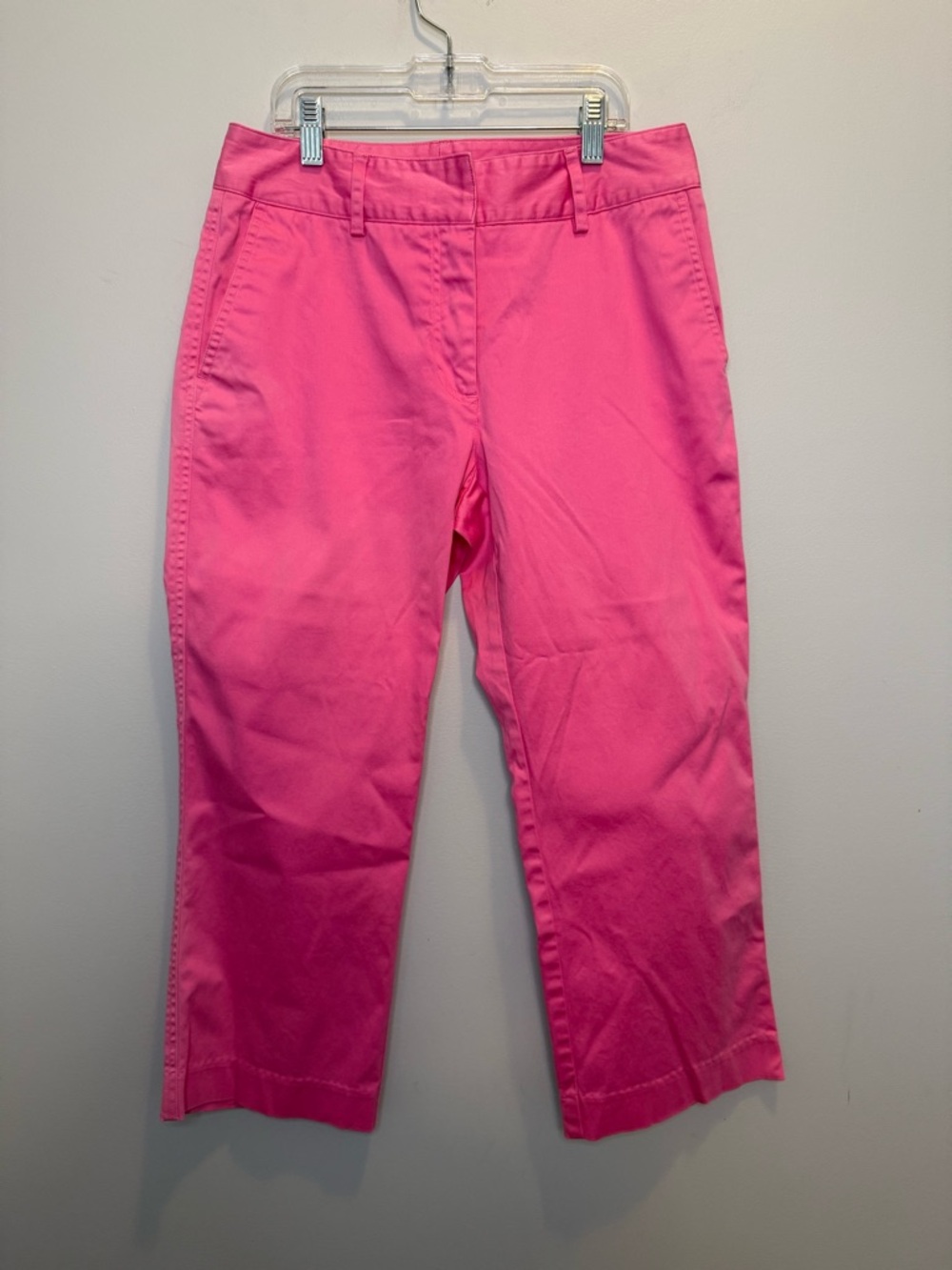 VINTAGE Lilly Pulitzer White Label Pink Cropped Pants Size 4 Preppy Y2K
